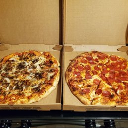 2 - 16" Pizzas for $15! Hamburger & Onion and Pepperoni 2 - 16" Pizzas for $15! Hamburger & Onion and Pepperoni