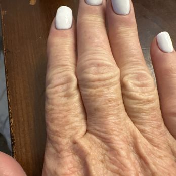 Natural Nails Spa - White nails because i couldn't decide on a color and was degraded that I should come in knowing what I want. - Nail Salons Near Me - Davie, Florida