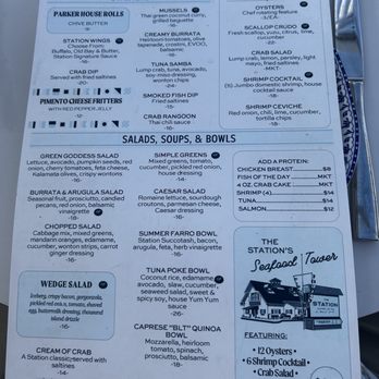 The Station - Menu 2 - Seafood Near Me - Fenwick Island, Delaware The Station - Menu 2 - Seafood Near Me - Fenwick Island, Delaware