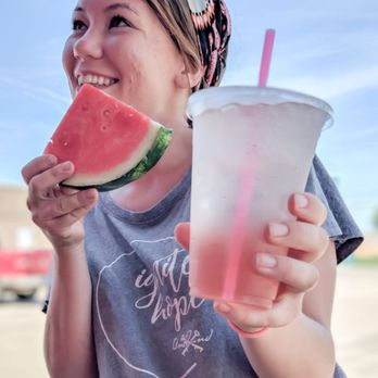 Atrium Coffee Company - Our Watermelon mint Refreshers are simply that. REFRESHING. - Coffee & Tea Near Me - Temple, Texas