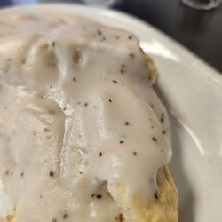 Jerry Bobs - Biscuits and gravy as a side - could have been a main dish.
