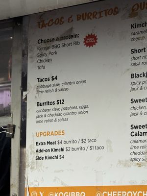 Menu photo 2 Kogi BBQ Truck Northridge, CA Menu photo 2 Kogi BBQ Truck Northridge, CA