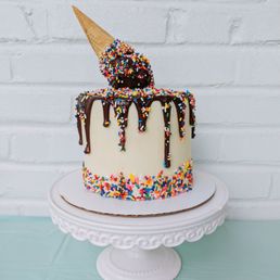 A custom ice cream themed cake for my son's birthday! A custom ice cream themed cake for my son's birthday!