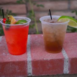 One Moe Drink - Rum punch- mixed drink
