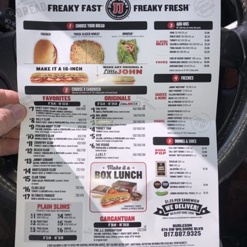 Jimmy John's - Menu - Sandwiches Near Me - Burleson, Texas