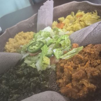 Addis Ababa - Vegan platter - Ethiopian Near Me - Louisville, Kentucky