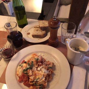 Spaghetti Incident - Free bread & olive oil, Chitarra Pasta, 1/4 L of Cabernet Wine - Italian Near Me - New York, New York Spaghetti Incident - Free bread & olive oil, Chitarra Pasta, 1/4 L of Cabernet Wine - Italian Near Me - New York, New York