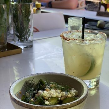 Giusto Newport - Margarita and cucumber appetizer - Italian Near Me - Newport, Rhode Island