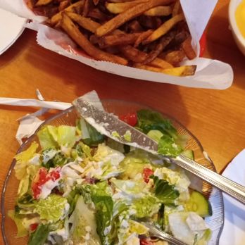 Nicola Pizza - House salad, small basket of boardwalk fries - Pizza Near Me - Lewes, Delaware Nicola Pizza - House salad, small basket of boardwalk fries - Pizza Near Me - Lewes, Delaware