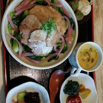 Yama Cafe - Very belly pork teri lunch set plus - Cafes Near Me - Vancouver, British Columbia