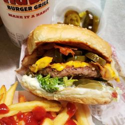Habit Burger & Grill - Shake Hands with BBQ Bacon CharBurger!! YUMMMMMMERS‼