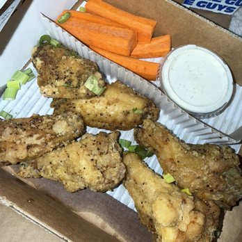 Square Pie Guys - Lemon Peoper Chicken Wings - Pizza Near Me - Campbell, California