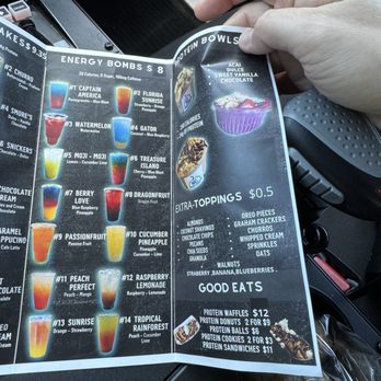 Nutri Corner - Menu - Energy Bombs & Protein Bowls - Juice Bars & Smoothies Near Me - Sanford, Florida