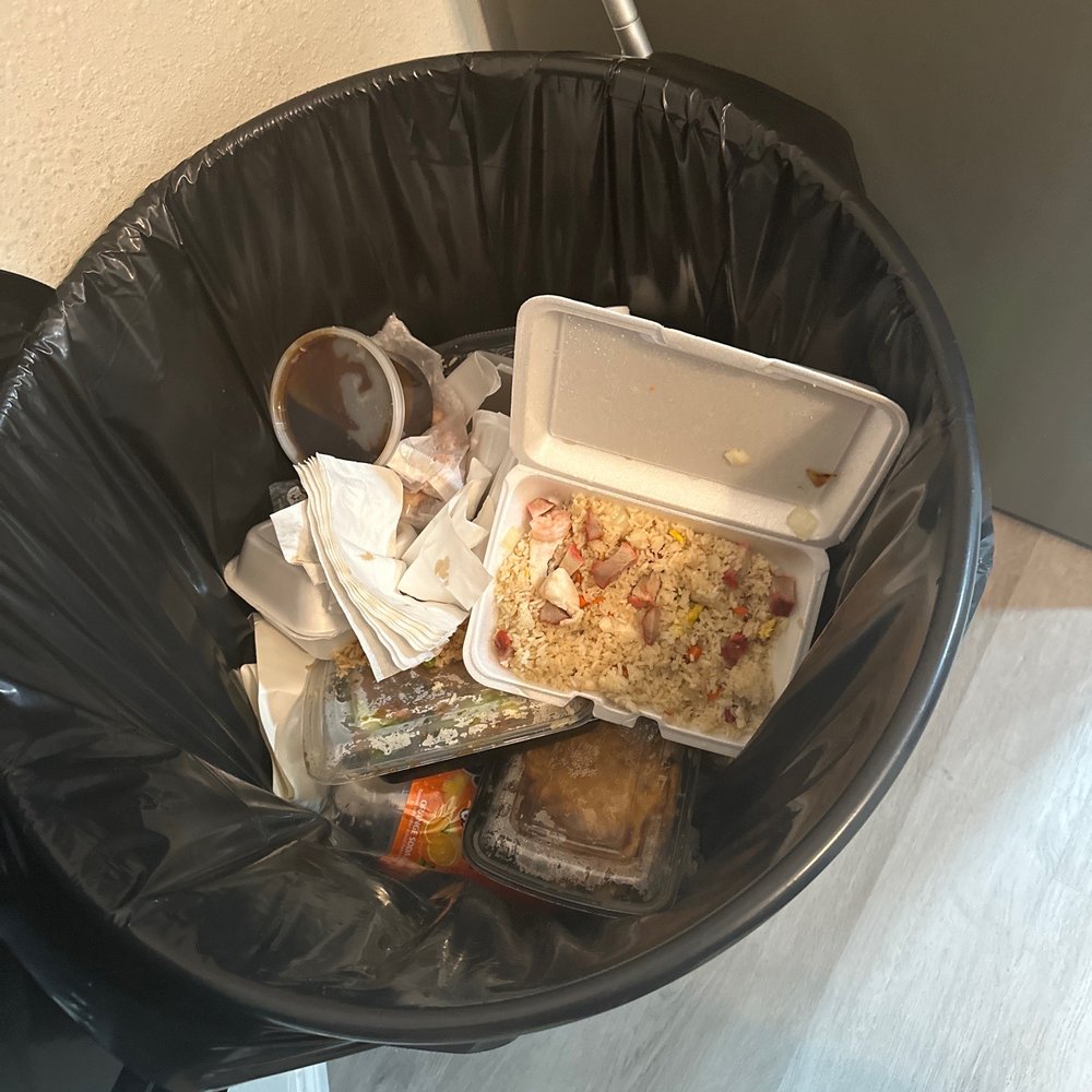 New China King Buffet - $100 dollars worth of food in the trash and we will never order from there again and I hope you don't either! Disgusting food! - Chinese Near Me - Denton, Texas New China King Buffet - $100 dollars worth of food in the trash and we will never order from there again and I hope you don't either! Disgusting food! - Chinese Near Me - Denton, Texas