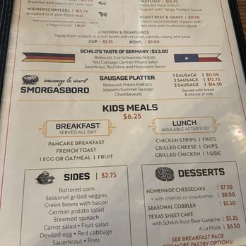 Schilo's - Classics Menu - Delis Near Me - San Antonio, Texas