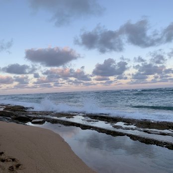 Hukilau Lanai - The beach by the restaurant. - Seafood Near Me - Kapaa, Hawaii