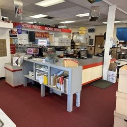 The Box Store - Front service desk of the Box Store.