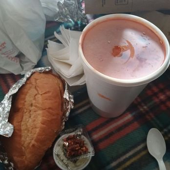 El Moreno  - Large menudo to go. Came with oregano, onions, crushed red pepper and a torta bun. - Convenience Stores Near Me - Española, New Mexico
