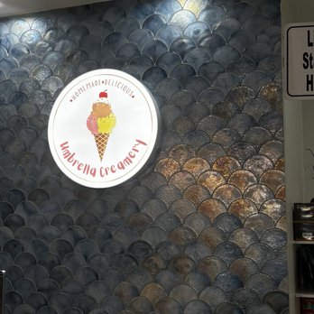 Umbrella Creamery - This photo doesn't do the wall justice, so much prettier in person - Ice Cream & Frozen Yogurt Near Me - Folsom, California Umbrella Creamery - This photo doesn't do the wall justice, so much prettier in person - Ice Cream & Frozen Yogurt Near Me - Folsom, California
