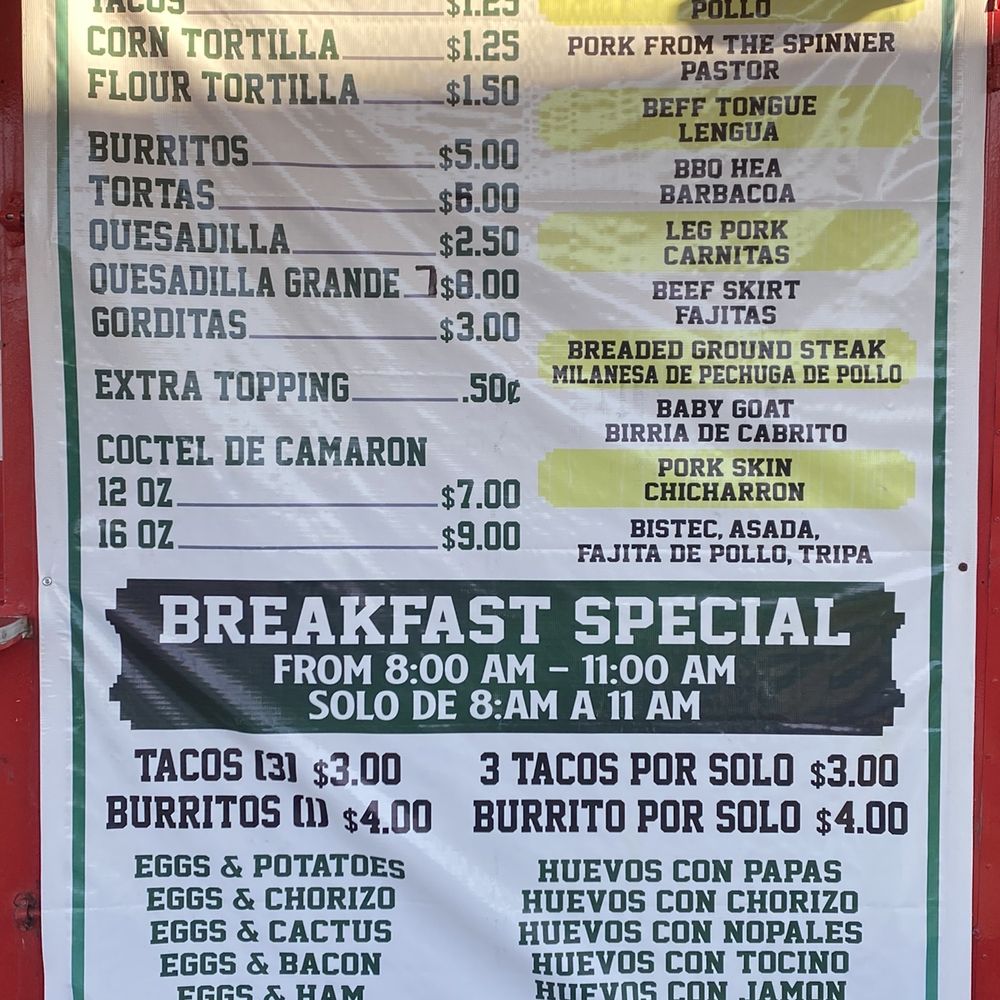 Taqueria El Michoacano - Menu - Mexican Near Me - Waco, Texas Taqueria El Michoacano - Menu - Mexican Near Me - Waco, Texas