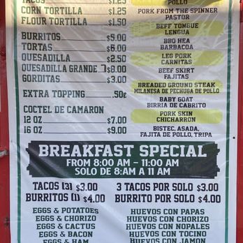 Taqueria El Michoacano - Menu - Mexican Near Me - Waco, Texas Taqueria El Michoacano - Menu - Mexican Near Me - Waco, Texas