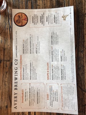 Menu photo 3 Avery Brewing Boulder, CO