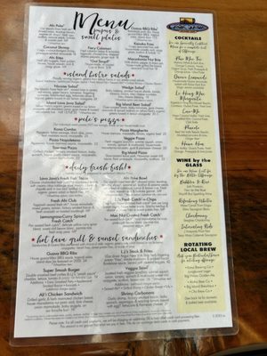 Menu photo 8 Island Lava Java Kailua Kona, HI