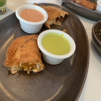 Mojo - Empanadas we did both the chicken and the plantains - Latin American Near Me - Forest Hills, New York Mojo - Empanadas we did both the chicken and the plantains - Latin American Near Me - Forest Hills, New York