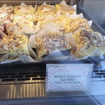 Peters' Bakery - The burnt almond squares (vanilla, chocolate, or marble). Try them all! - Bakeries Near Me - San Jose, California Peters' Bakery - The burnt almond squares (vanilla, chocolate, or marble). Try them all! - Bakeries Near Me - San Jose, California