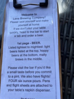 Menu photo 5 Lena Brewing Company Lena, IL