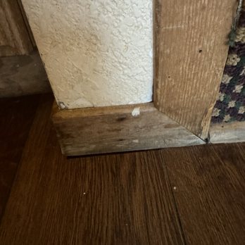 The Pines Resort - Chipped and dirty base board and wall - Resorts Near Me - Bass Lake, California The Pines Resort - Chipped and dirty base board and wall - Resorts Near Me - Bass Lake, California
