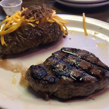 Texas Roadhouse - NY strip with loaded baked potato - Steakhouses Near Me - Prosper, Texas Texas Roadhouse - NY strip with loaded baked potato - Steakhouses Near Me - Prosper, Texas