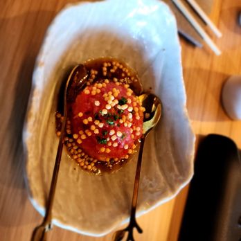 Mosonori - Taro tartar has many flavors and textures. I really like the crunchiness of the rice cracker-like. - Sushi Bars Near Me - Winter Park, Florida