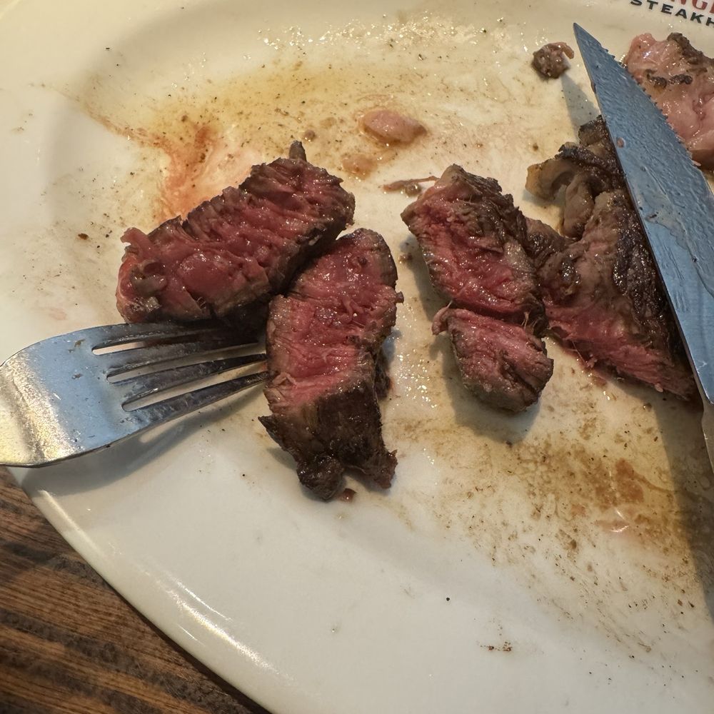LongHorn Steakhouse - Originally ordered medium rare - this is after the second time they cooked it - apparently medium now. You can judge it yourself. - Steakhouses Near Me - Elmhurst, New York LongHorn Steakhouse - Originally ordered medium rare - this is after the second time they cooked it - apparently medium now. You can judge it yourself. - Steakhouses Near Me - Elmhurst, New York