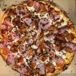 Red Devil Pizza - Large "Big Bad Wolf" - Meat Lovers pie.
