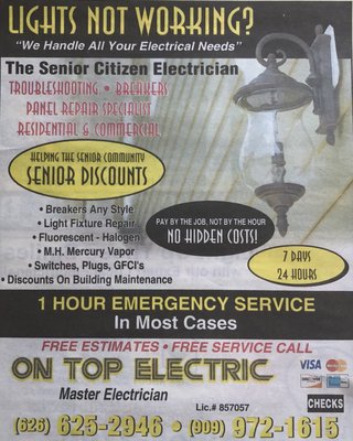 On Top Electric Logo