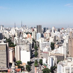 Edifício Copan - Vista da Consolação pelo terraço do Copan