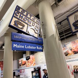 Grabbing some chowder for dinner.