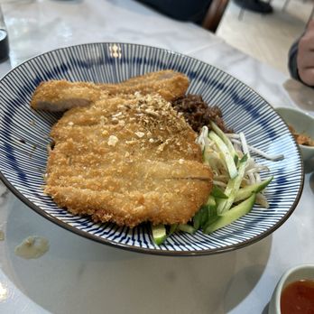 Dumpling Bar - Dan dan noodle topped w/ pork katsu - Chinese Near Me - San Marino, California