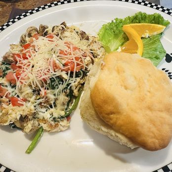 Black Bear Diner - Chicken Sausage Scramble with a homemade biscuit - Breakfast & Brunch Near Me - Vista, California Black Bear Diner - Chicken Sausage Scramble with a homemade biscuit - Breakfast & Brunch Near Me - Vista, California