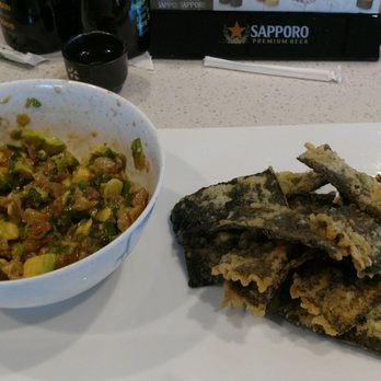 Sushi Kakogan - Nori "chips" with albacore "dip" = delicious! - Japanese Near Me - Rocklin, California Sushi Kakogan - Nori "chips" with albacore "dip" = delicious! - Japanese Near Me - Rocklin, California