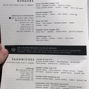 Pub W - Menu - Pubs Near Me - Tulsa, Oklahoma