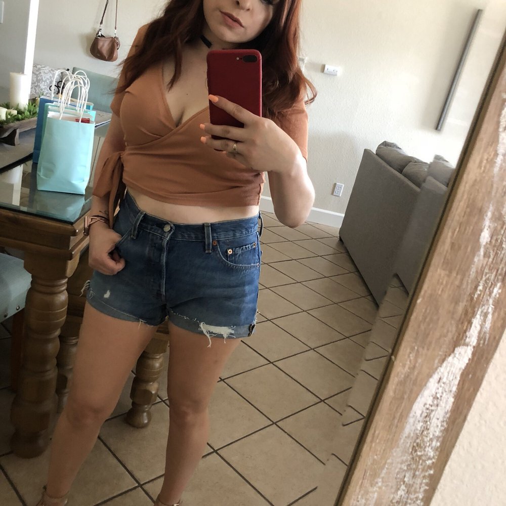 Sandals , Levi's shorts & top all from nectar Sandals , Levi's shorts & top all from nectar