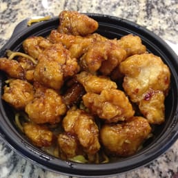 orange chicken bowl