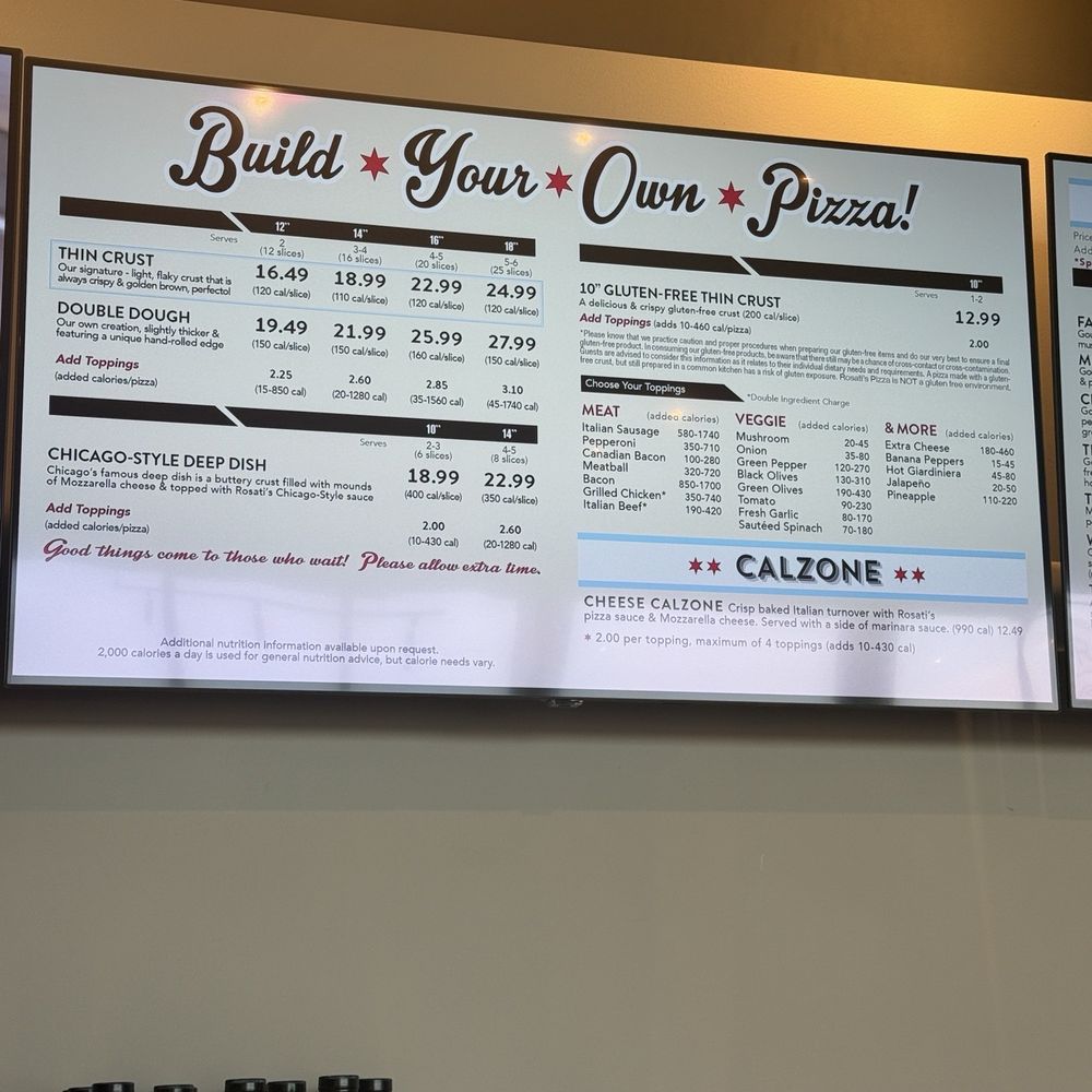 Rosati's Pizza - Menu - Pizza Near Me - Orem, Utah