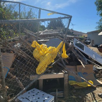 B Hauling Trash Removal Demolition - Trash pile before - Junk Removal & Hauling Near Me