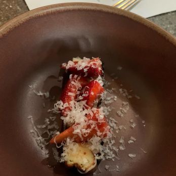 Michael Warring - Basque cheesecake with strawberries and cheese - New American Near Me - Vallejo, California