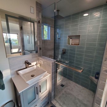 Seattle Remodeling - Shower and vanity by Seattle Remodeling - Tiling Near Me - Bellevue, Washington Seattle Remodeling - Shower and vanity by Seattle Remodeling - Tiling Near Me - Bellevue, Washington