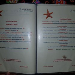 Tita Tulum - Dinner menue