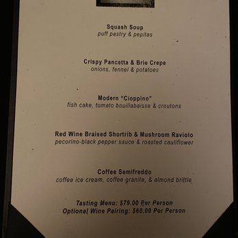 The Richmond - Five course prix fixe menu - New American Near Me - San Francisco, California